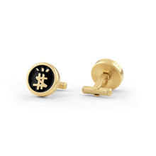 Laden Sie das Bild in den Galerie-Viewer, Philipp Plein Herren Manschettenknöpfe Edelstahl IP Gold HEXAGON PJ9AA02CU