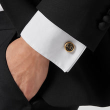 Laden Sie das Bild in den Galerie-Viewer, Philipp Plein Herren Manschettenknöpfe Edelstahl IP Gold HEXAGON PJ9AA02CU