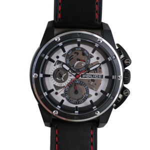 Police Herren Uhr Armbanduhr Leder Analog Splinter PL14688JSBS.04