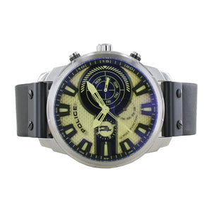 Police Herren Uhr Armbanduhr Leder Analog Leicester PL15217JS.04