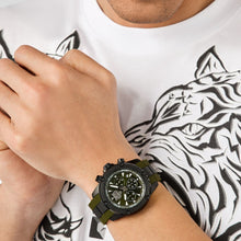 Laden Sie das Bild in den Galerie-Viewer, Plein Sport Herren Uhr Analog Quarz HURRICANE CHRONO PSDBA0223 Silikon