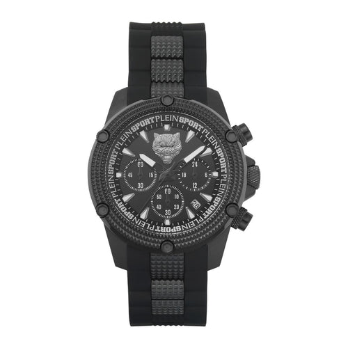Plein Sport Herren Uhr Analog Quarz HURRICANE CHRONO PSDBA1223 Silikon