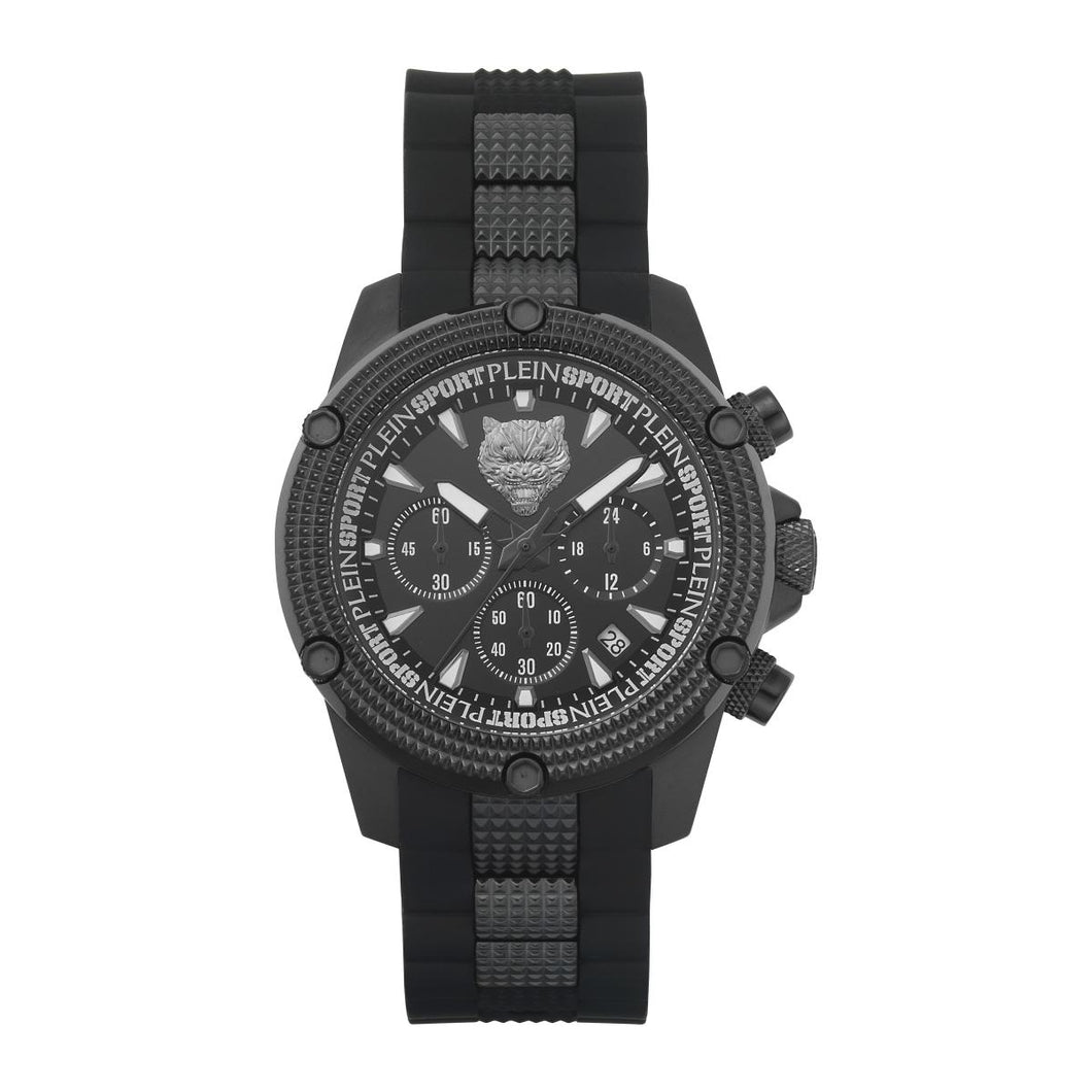 Plein Sport Herren Uhr Analog Quarz HURRICANE CHRONO PSDBA1223 Silikon