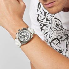 Laden Sie das Bild in den Galerie-Viewer, Plein Sport Herren Uhr Analog Quarz WILDCAT CHRONO PSGBA0123 Silikon
