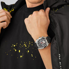 Laden Sie das Bild in den Galerie-Viewer, Plein Sport Herren Uhr Analog Quarz WILDCAT CHRONO PSGBA0623 Silikon