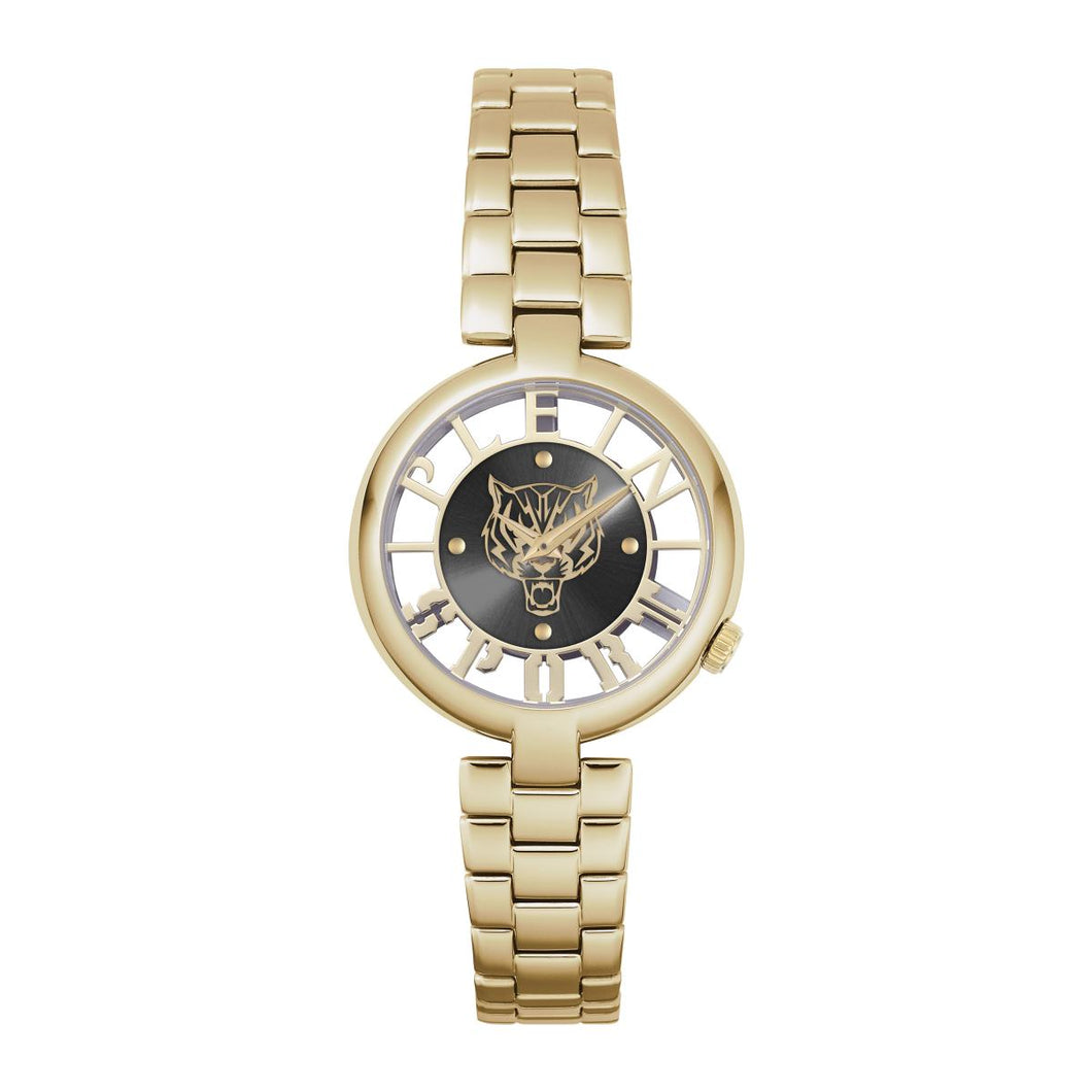 Plein Sport Damen Uhr Analog Quarz TIGER LUXE PSMBA0223 Edelstahl