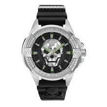 Laden Sie das Bild in den Galerie-Viewer, Philipp Plein Herren Uhr Analog Quarz $KULL silber PWAAA0121 Silikon
