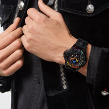 Laden Sie das Bild in den Galerie-Viewer, Philipp Plein Herren Uhr Analog Quarz $KULL schwarz PWAAA0621 Silikon