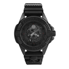 Laden Sie das Bild in den Galerie-Viewer, Philipp Plein Herren Uhr Analog Quarz $KULL schwarz PWAAA0721 Silikon