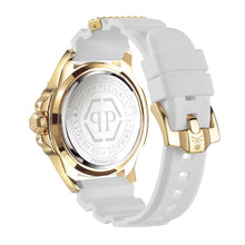 Laden Sie das Bild in den Galerie-Viewer, Philipp Plein Herren Uhr Analog Quarz $KULL IP Gold Kristalle PWAAA1221 Silikon