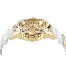 Laden Sie das Bild in den Galerie-Viewer, Philipp Plein Herren Uhr Analog Quarz $KULL IP Gold Kristalle PWAAA1221 Silikon