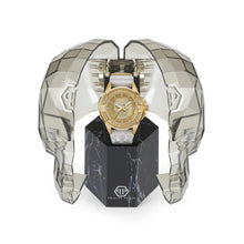 Laden Sie das Bild in den Galerie-Viewer, Philipp Plein Herren Uhr Analog Quarz $KULL IP Gold Kristalle PWAAA1221 Silikon
