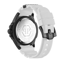 Laden Sie das Bild in den Galerie-Viewer, Philipp Plein Herren Uhr Analog Quarz THE $KULL CARBON FIBER PWAAA1822 Silikon