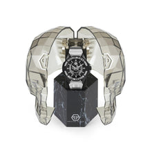 Laden Sie das Bild in den Galerie-Viewer, Philipp Plein Herren Uhr Analog Quarz THE $KULL CARBON FIBER PWAAA1822 Silikon