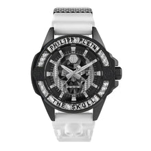 Laden Sie das Bild in den Galerie-Viewer, Philipp Plein Herren Uhr Analog Quarz THE $KULL CARBON FIBER PWAAA1822 Silikon