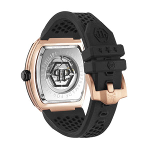 Philipp Plein Herren Uhr Automatik $KELETON bicolor PWBAA0121 Silikon