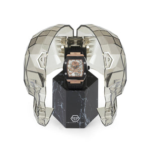 Philipp Plein Herren Uhr Automatik $KELETON bicolor PWBAA0121 Silikon