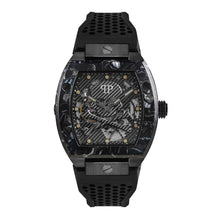Laden Sie das Bild in den Galerie-Viewer, Philipp Plein Herren Uhr Automatik $KELETON schwarz PWBAA0221 Silikon