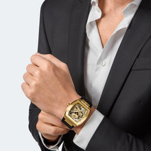 Laden Sie das Bild in den Galerie-Viewer, Philipp Plein Herren Uhr Automatik $KELETON gold PWBAA0321 Silikon