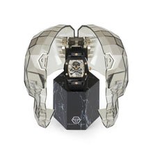 Laden Sie das Bild in den Galerie-Viewer, Philipp Plein Herren Uhr Automatik $KELETON schwarz Kristalle PWBAA0521 Silikon