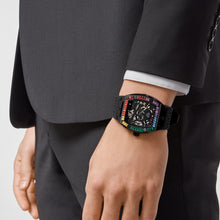 Laden Sie das Bild in den Galerie-Viewer, Philipp Plein Herren Uhr Automatik $KELETON schwarz Kristalle PWBAA0621 Silikon