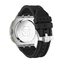 Laden Sie das Bild in den Galerie-Viewer, Philipp Plein Herren Uhr Chrono Quarz PLEIN EXTREME bicolor PWGAA0121 Silikon