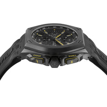 Laden Sie das Bild in den Galerie-Viewer, Philipp Plein Herren Uhr Chrono Quarz PLEIN EXTREME schwarz PWGAA0221 Silikon