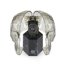 Laden Sie das Bild in den Galerie-Viewer, Philipp Plein Herren Uhr Chrono Quarz PLEIN EXTREME schwarz PWGAA0221 Silikon