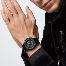Laden Sie das Bild in den Galerie-Viewer, Philipp Plein Herren Uhr Chrono Quarz PLEIN EXTREME schwarz PWGAA0221 Silikon