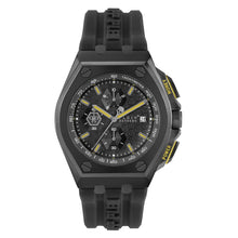 Laden Sie das Bild in den Galerie-Viewer, Philipp Plein Herren Uhr Chrono Quarz PLEIN EXTREME schwarz PWGAA0221 Silikon
