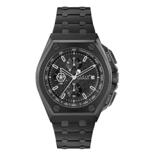 Laden Sie das Bild in den Galerie-Viewer, Philipp Plein Herren Uhr Chrono Quarz PLEIN EXTREME schwarz PWGAA0821 Edelstahl