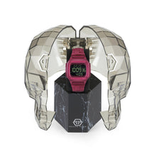 Laden Sie das Bild in den Galerie-Viewer, Philipp Plein Damen Uhr Digital Quarz HYPER SHOCK Pink PWHAA0121 Silikon