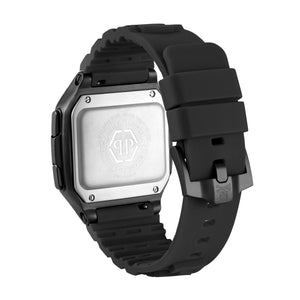 Philipp Plein Herren Uhr Digital Quarz HYPER SHOCK schwarz PWHAA0221 Silikon