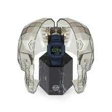 Laden Sie das Bild in den Galerie-Viewer, Philipp Plein Herren Uhr Digital Quarz HYPER SHOCK blau PWHAA0321 Silikon