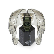 Laden Sie das Bild in den Galerie-Viewer, Philipp Plein Herren Uhr Digital Quarz HYPER SHOCK grün PWHAA0421 Silikon