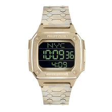 Laden Sie das Bild in den Galerie-Viewer, Philipp Plein Herren Uhr Digital Quarz HYPER SHOCK gold camo PWHAA1021 Edelstahl