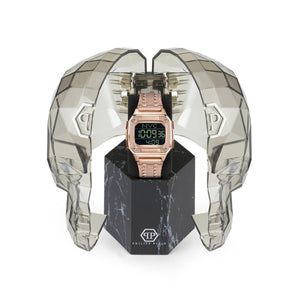Philipp Plein Damen Uhr Digital Quarz HYPER SHOCK roségold PWHAA1221-1 Edelstahl