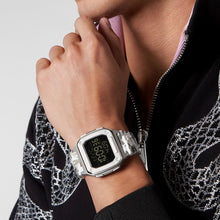 Laden Sie das Bild in den Galerie-Viewer, Philipp Plein Unisex Uhr Digital Quarz HYPER SHOCK silber PWHAA1522 Silikon