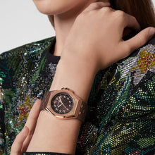 Laden Sie das Bild in den Galerie-Viewer, Philipp Plein Damen Uhr Analog Quarz PLEIN EXTREME LADY rose PWJAA0422 Silikon