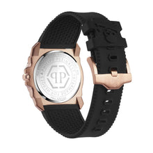 Laden Sie das Bild in den Galerie-Viewer, Philipp Plein Herren Uhr Analog Quarz THE $KULL KING Rosé PWLAA0222 Silikon