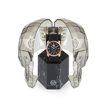 Laden Sie das Bild in den Galerie-Viewer, Philipp Plein Herren Uhr Analog Quarz THE $KULL KING Rosé PWLAA0222 Silikon