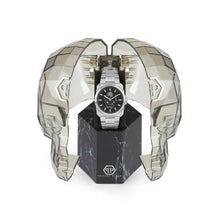 Laden Sie das Bild in den Galerie-Viewer, Philipp Plein Herren Uhr Analog Quarz THE $KULL KING silber PWLAA0622 Edelstahl