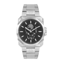 Laden Sie das Bild in den Galerie-Viewer, Philipp Plein Herren Uhr Analog Quarz THE $KULL KING silber PWLAA0622 Edelstahl