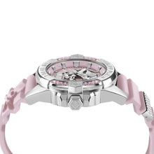 Laden Sie das Bild in den Galerie-Viewer, Philipp Plein Damen Uhr Analog Quarz THE $KULL 41MM Pink PWNAA1123 Silikon