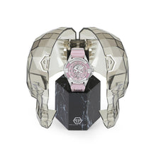 Laden Sie das Bild in den Galerie-Viewer, Philipp Plein Damen Uhr Analog Quarz THE $KULL 41MM Pink PWNAA1123 Silikon