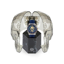 Laden Sie das Bild in den Galerie-Viewer, Philipp Plein Herren Uhr Analog Quarz THE $KULL DIVER PWOAA0222-1 Silikon