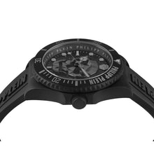 Laden Sie das Bild in den Galerie-Viewer, Philipp Plein Herren Uhr Analog Quarz THE $KULL DIVER PWOAA0422 Silikon