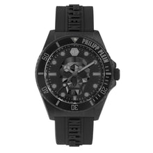 Laden Sie das Bild in den Galerie-Viewer, Philipp Plein Herren Uhr Analog Quarz THE $KULL DIVER PWOAA0422 Silikon