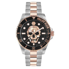Laden Sie das Bild in den Galerie-Viewer, Philipp Plein Herren Uhr Analog Quarz THE $KULL DIVER PWOAA0822 Edelstahl
