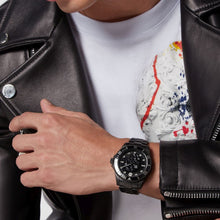 Laden Sie das Bild in den Galerie-Viewer, Philipp Plein Herren Uhr Analog Quarz THE $KULL DIVER PWOAA0922 Edelstahl